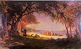 Albert Bierstadt Canvas Paintings - The Landing of Columbus